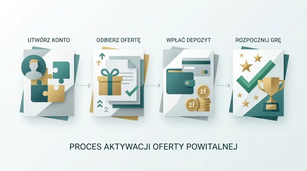 Etapy aktywacji pakietu powitalnego Vulkan Vegas